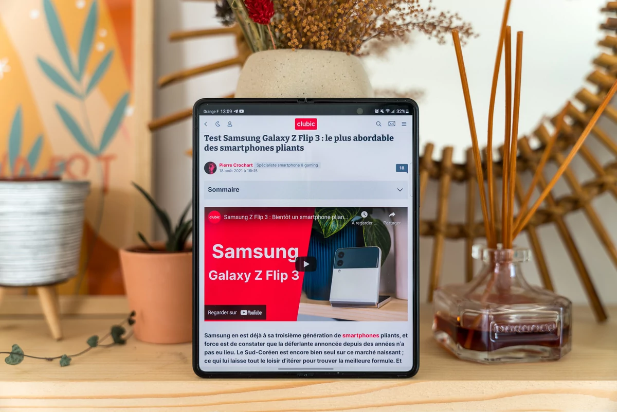 Samsung Galaxy Z Fold 3 test © © Pierre Crochart pour Clubic