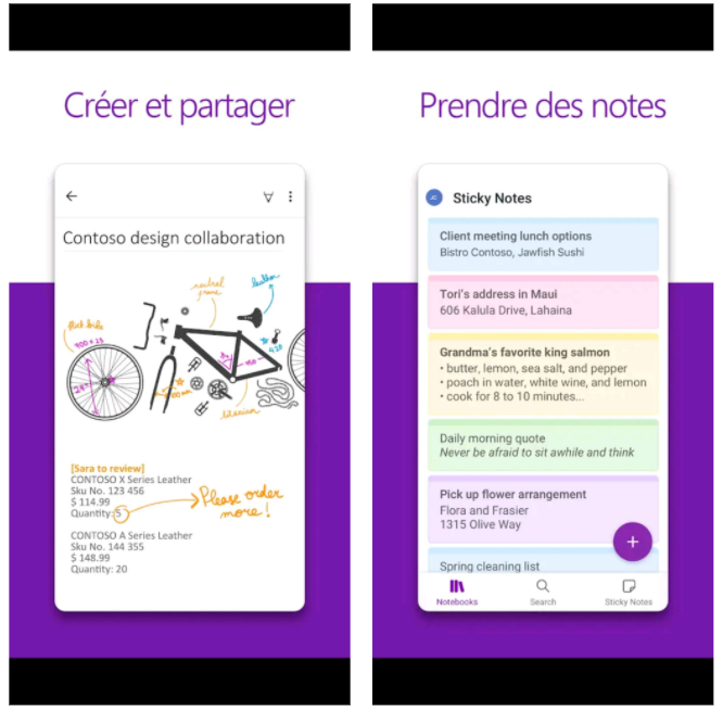 application prise de note — Productif au quotidien