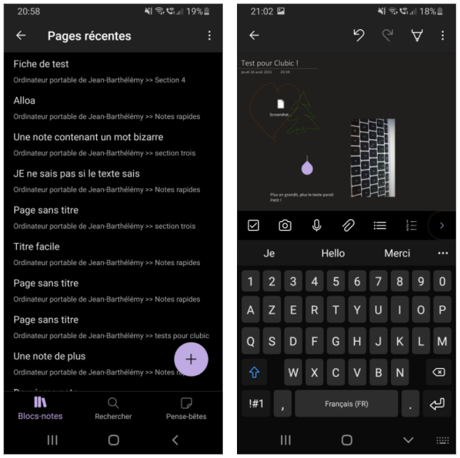 OneNote pour Android (1)
