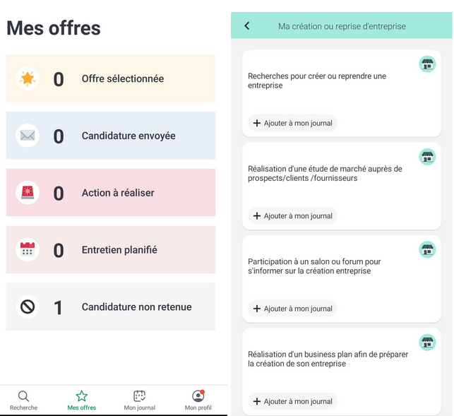pole emploi mes offres