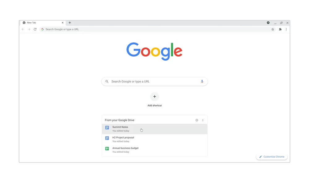 Google Chrome historique © The Verge / Google Chrome