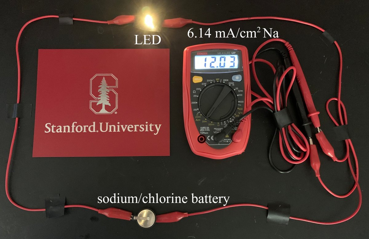 Prototype de batterie au Sodium-Chlore - Crédit : Guanzhou Zhu