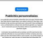 Sur l'App Store, avec iOS 15, Apple compte enfin vous demander la permission de vous 