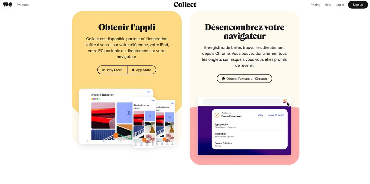 WeTransfer collect © WeTransfer