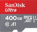 Le prix de la carte mémoire microSDXC SanDisk Ultra 400 Go est en chute libre