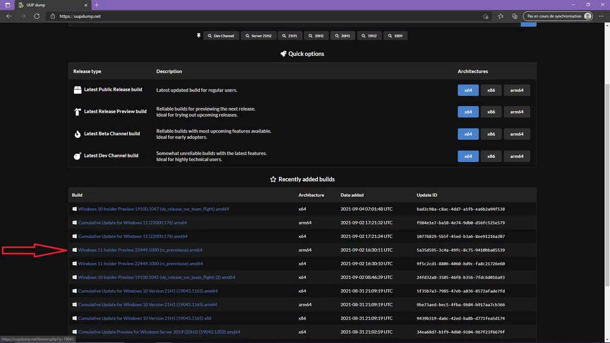 Pi 4 / W11_uup dump_1 _ Comment installer Windows 11 sur un Raspberry Pi 4