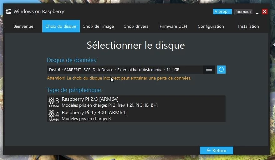 Pi 4 / W11_WoR_1 _ Comment installer Windows 11 sur un Raspberry Pi 4 