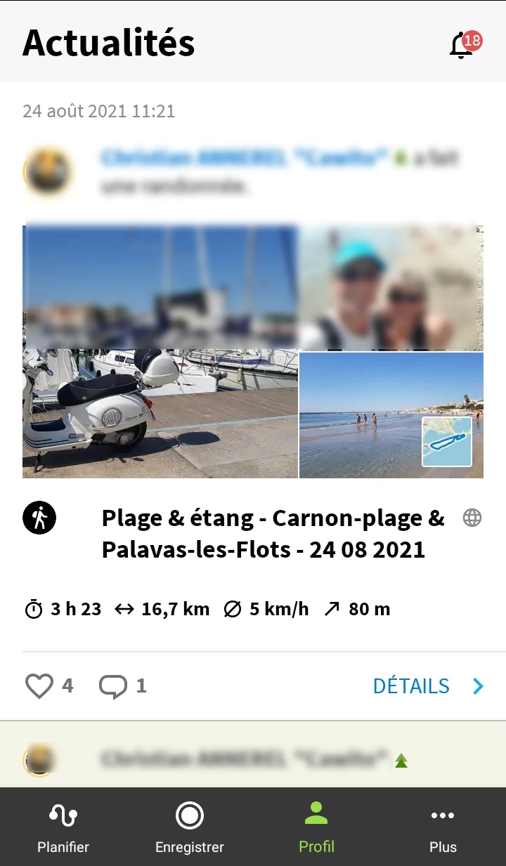 Komoot suivi © Komoot