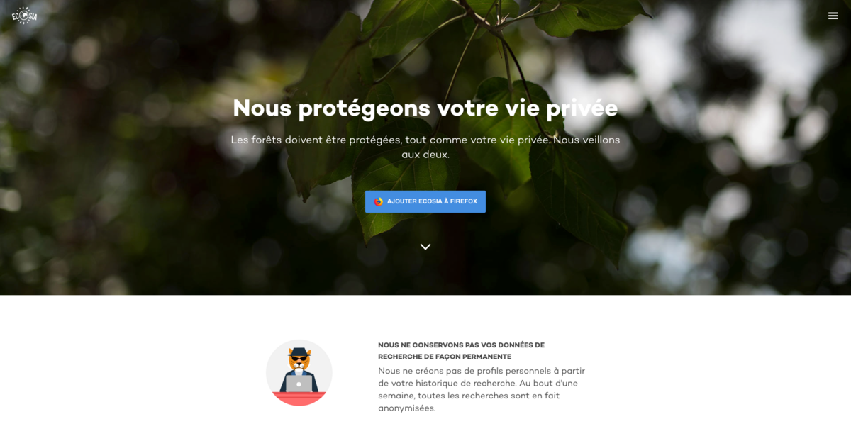 Ecosia screen 2