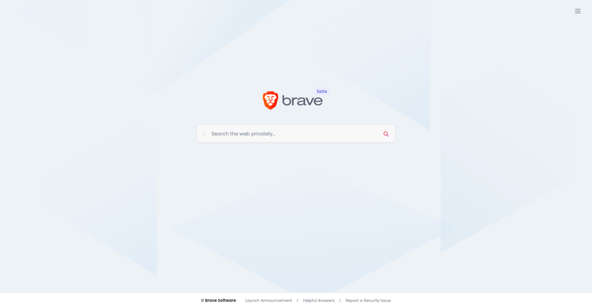 Brave search screen 1