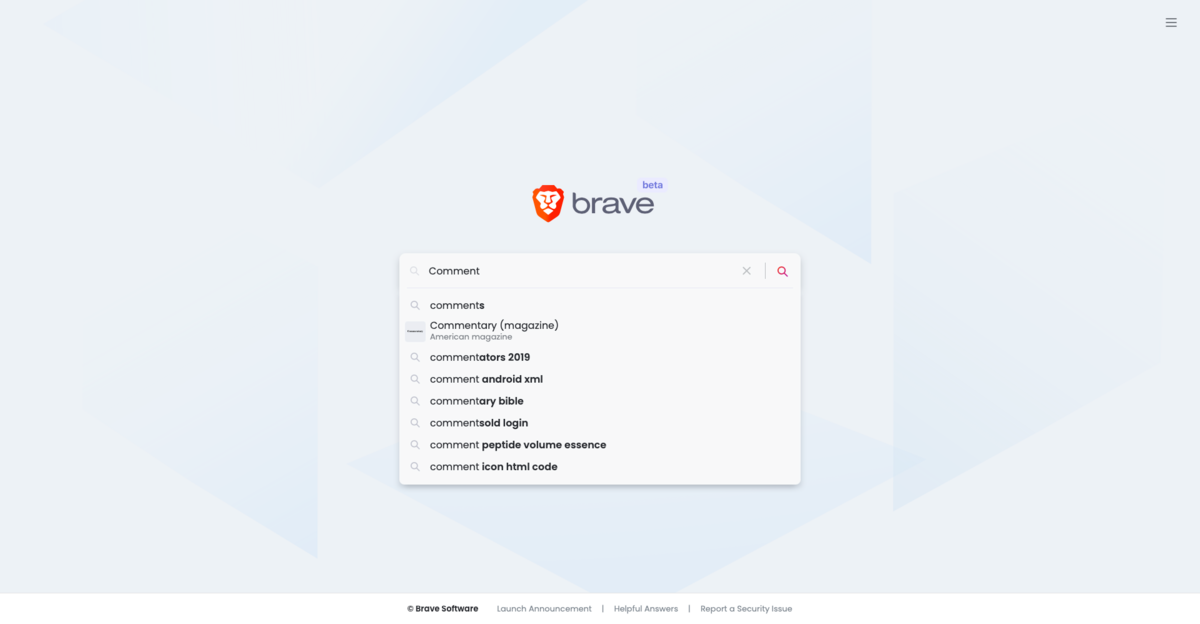 Brave Search screen 2