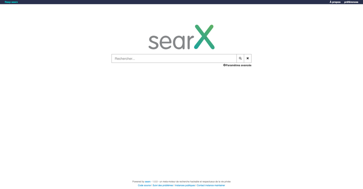 SearX screen 1
