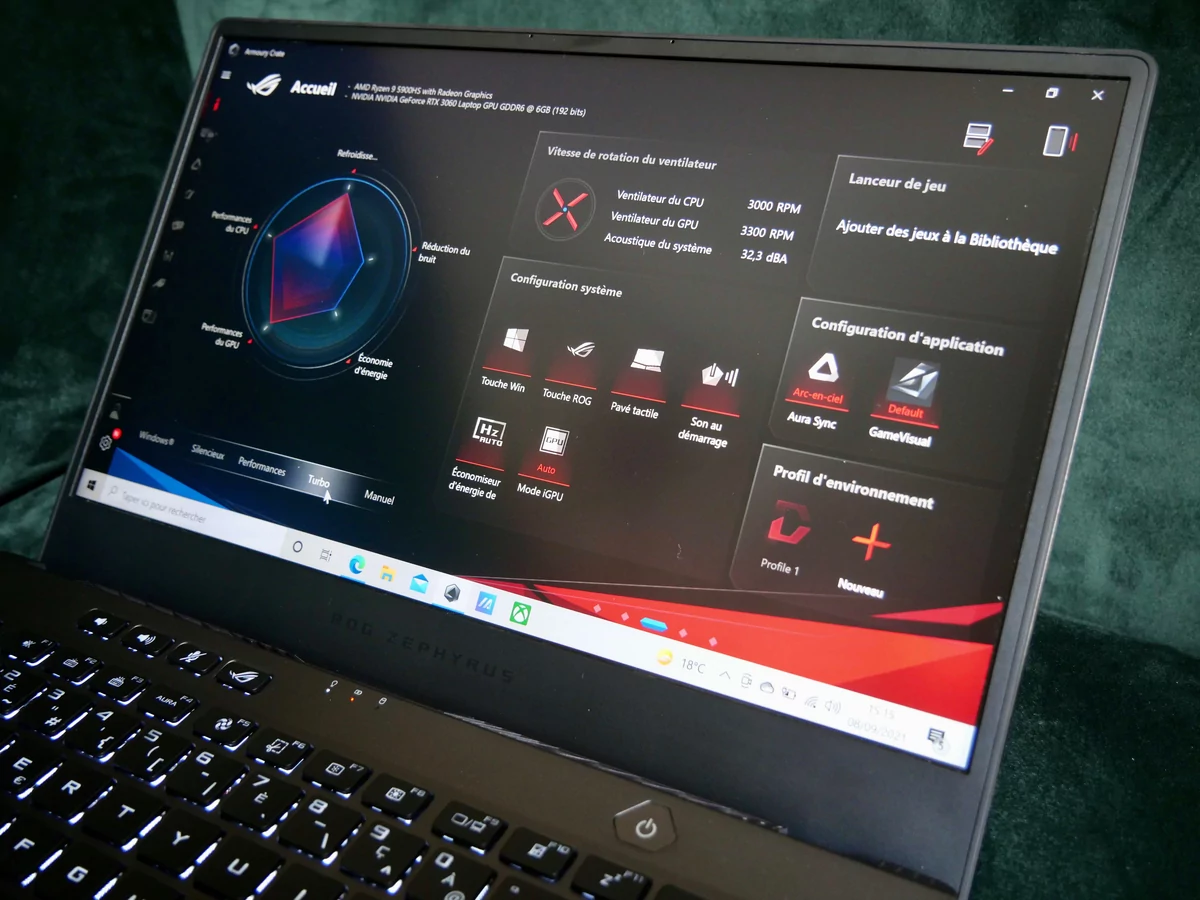 ASUS ROG Zephyrus G14 2021-7 © © Nathan Le Gohlisse pour Clubic