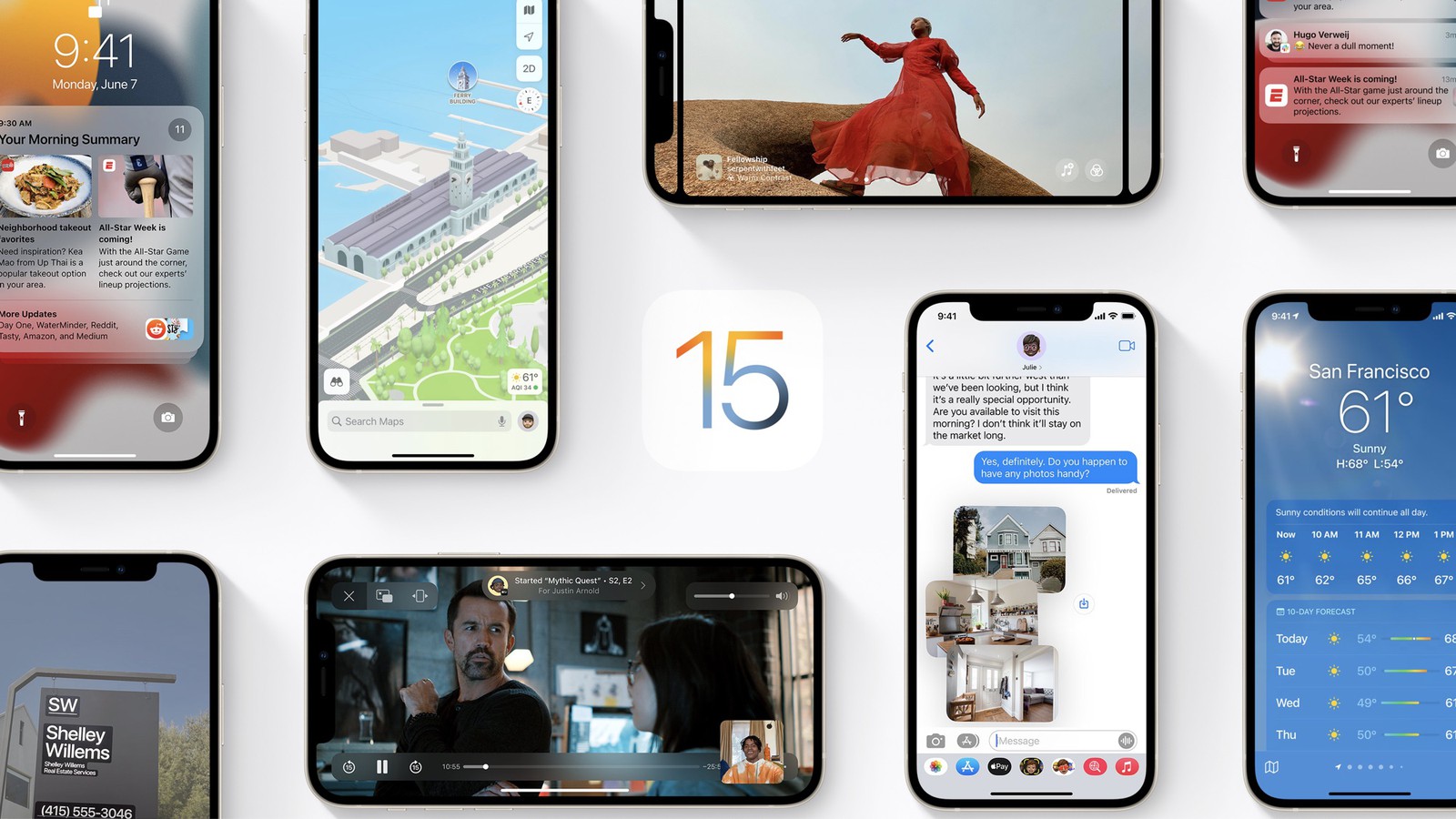 iOS 15 sera disponible lundi prochain sur les iPhone jusqu'au 6S