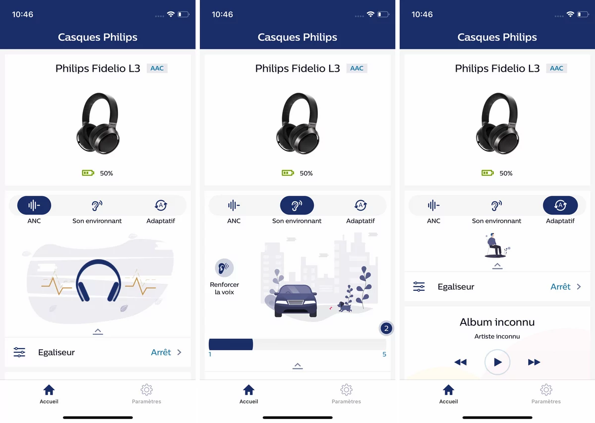 Philips Fidelio L3 app home