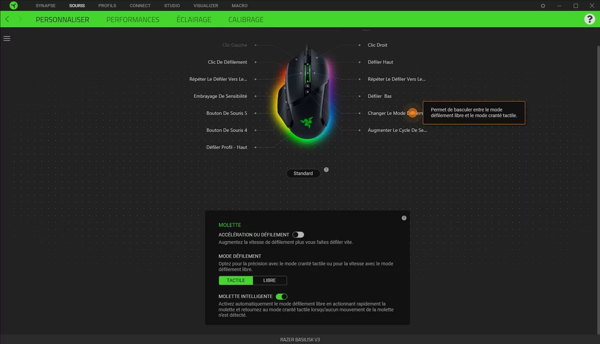 Test Razer Basilisk V3_Synapse