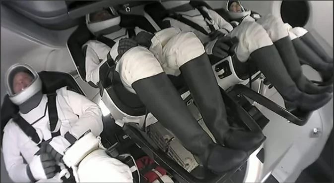 Inspiration4 dans la capsule © SpaceX
