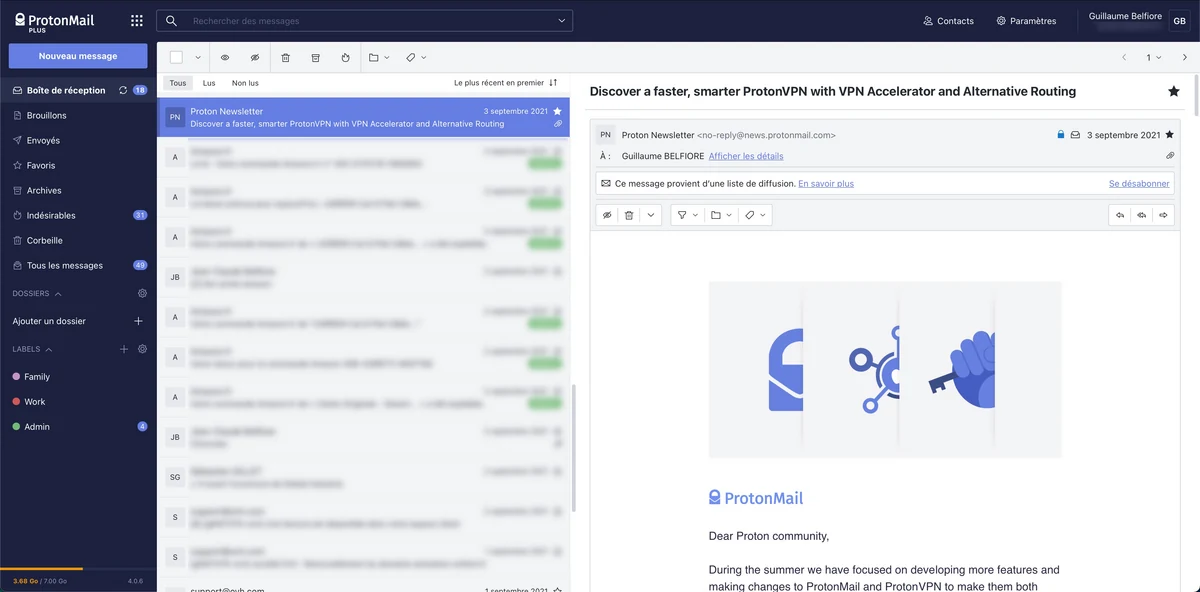 Avis Protonmail