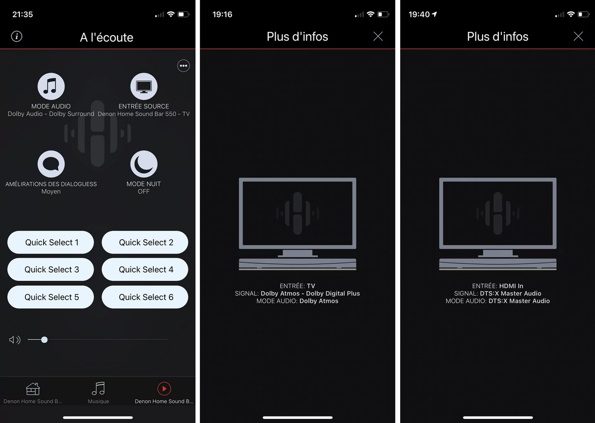 Test Denon Home 550 app HEOS lecture