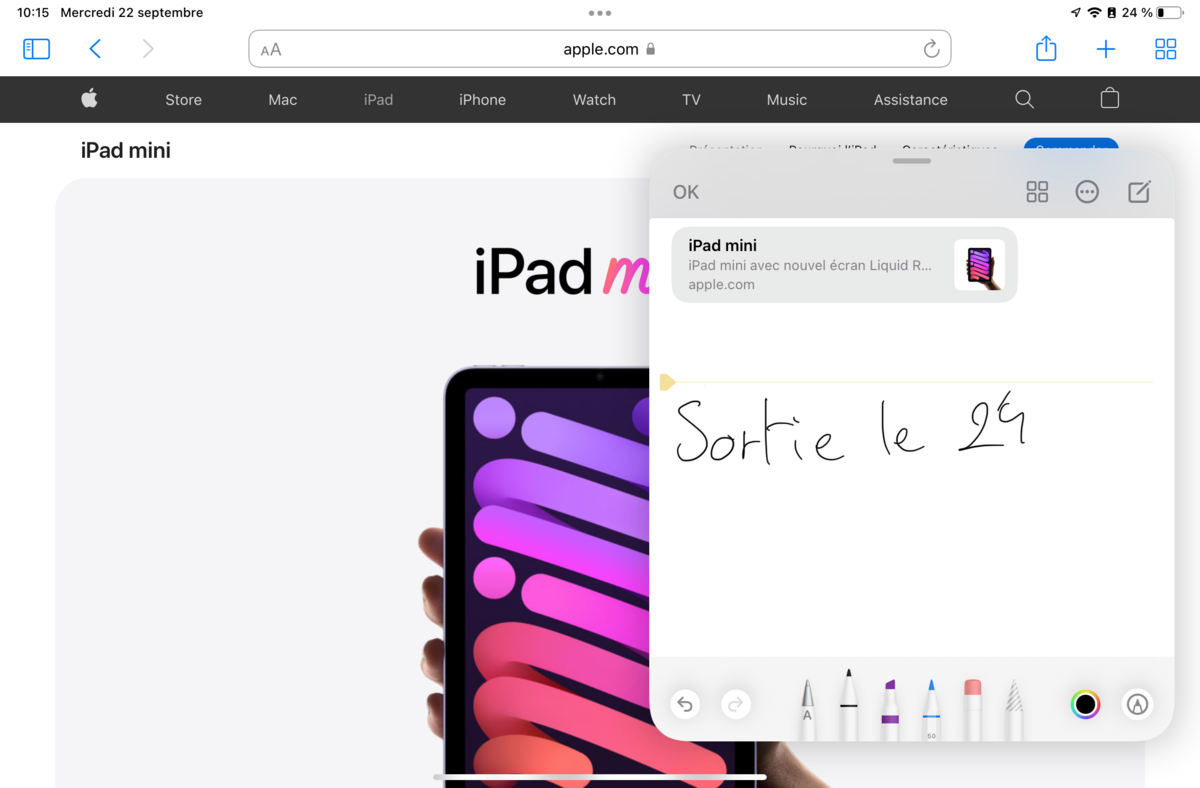 iPad mini 2021 test © Mathieu Grumiaux pour Clubic