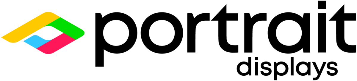 portrait displays logo