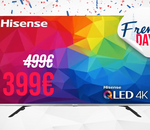 Cette Smart TV QLED 4K Hisense 50 pouces profite d'une double promotion chez Cdiscount