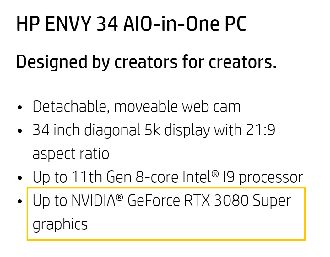 HP Envy 34 AIO-in-One © TechPowerUp