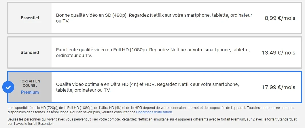 abo Netflix © Capture d'écran