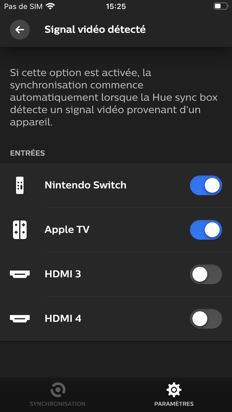 Test Philips Hue Play HDMI Sync Box