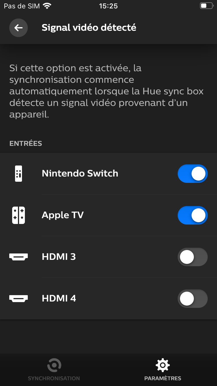 Boîtier de synchronisation PHILIPS HUE Play HDMI Sync Box + Ruban