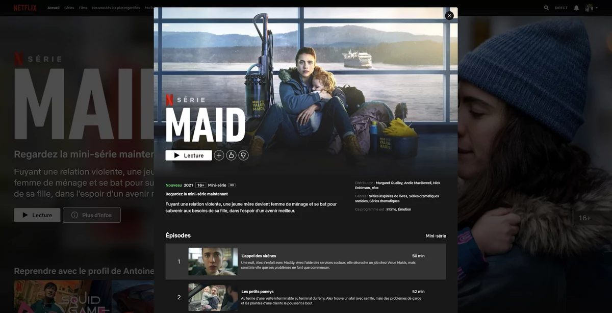 Netflix home © Capture d'écran