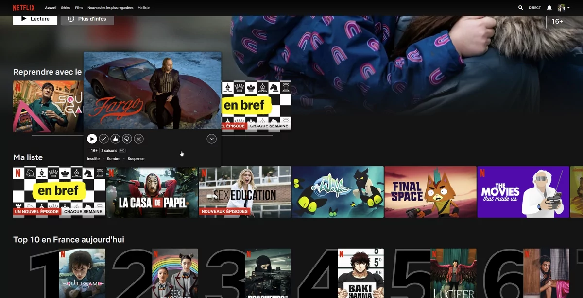 home Netflix © Capture d'écran