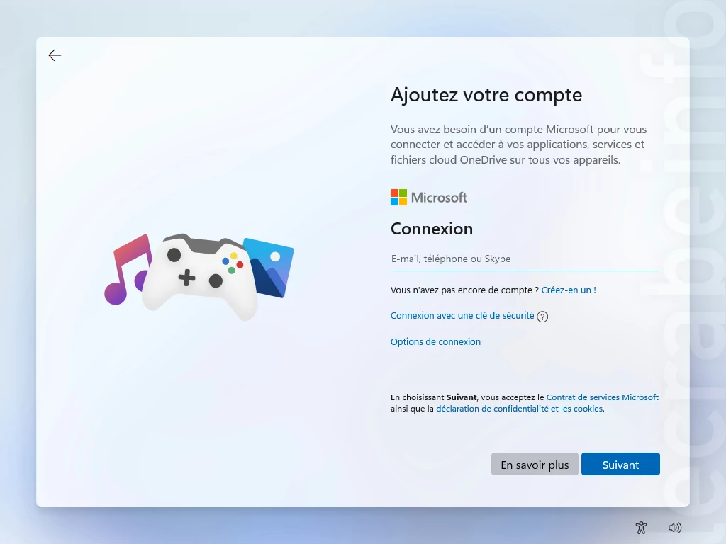 windows 11 compte microsoft © Lecrabeinfo