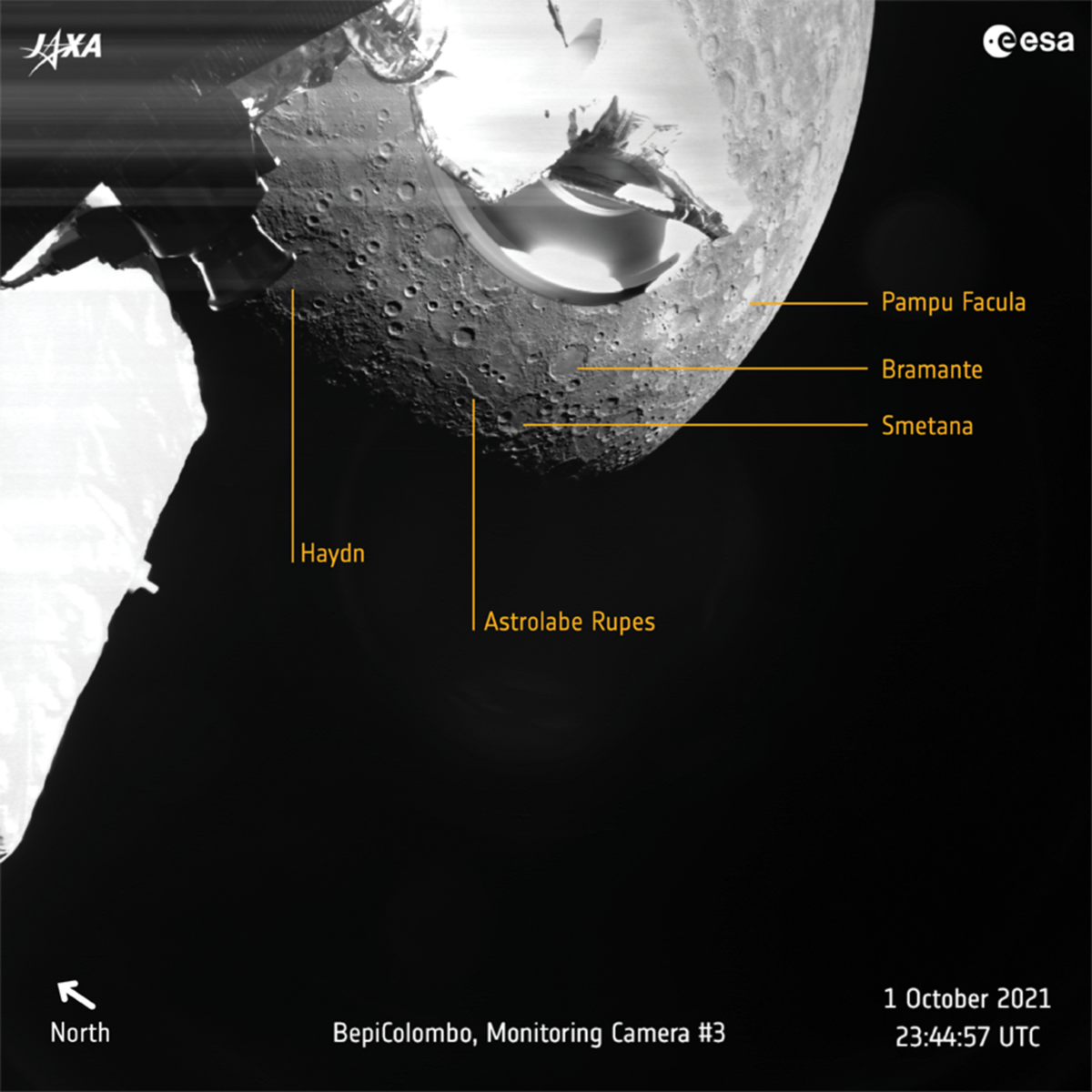 Mercure BepiColombo © ESA / JAXA