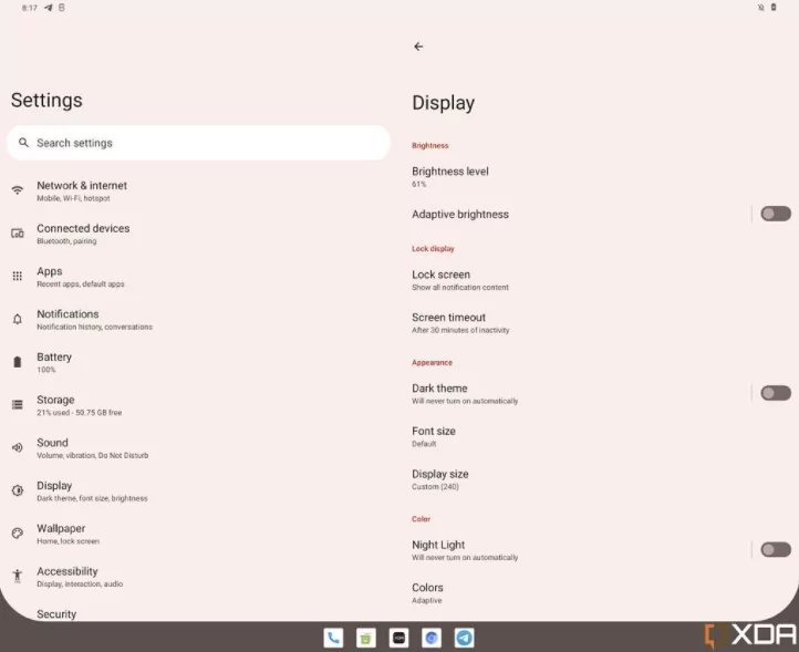 Android12.1 © XDA