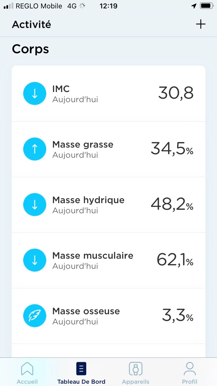 Withings Health Mate - Journal © Johan Gautreau
