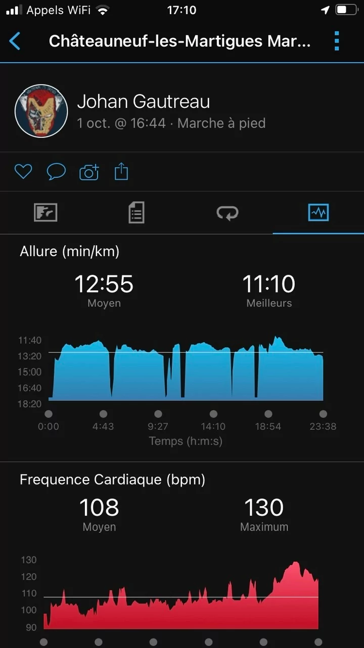 Garmin Venu 2 - Relevé sport © Johan Gautreau