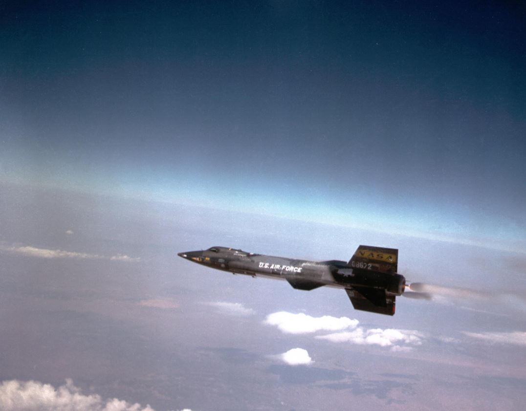X-15 avion fusée NASA en vol © NASA