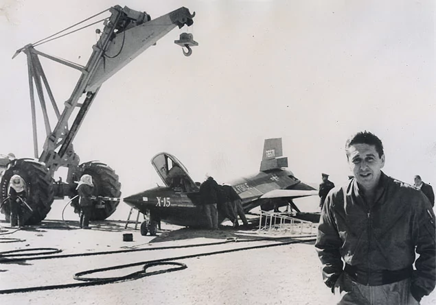 X-15 avion fusée NASA cassé © NASA/Air Force Museum