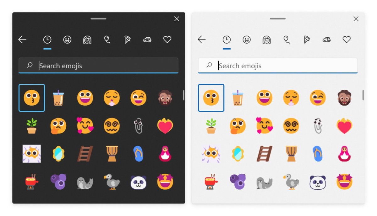 Emojis Windows 11 © © Microsoft