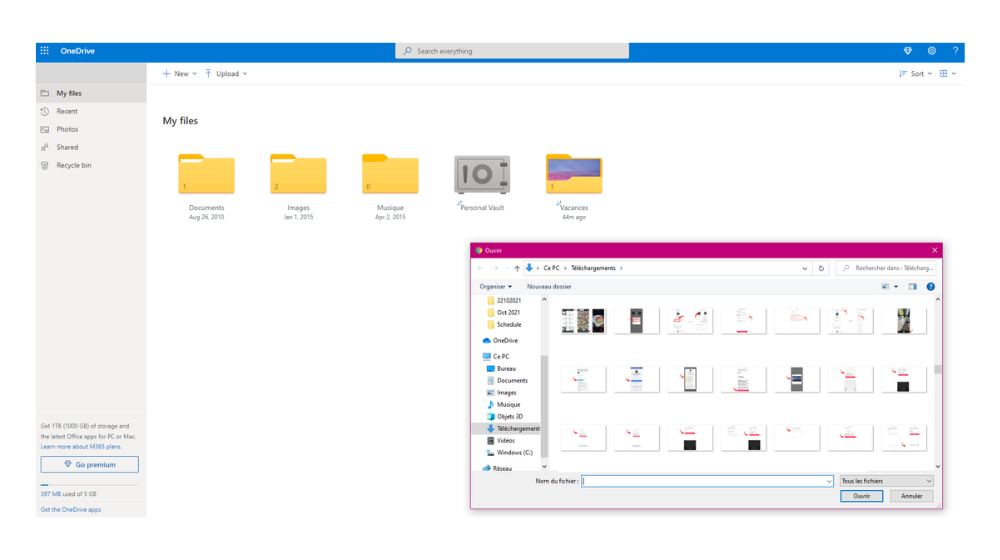 OneDrive Vault1 © © Microsoft