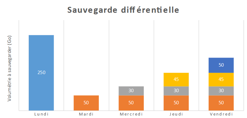 sauvegarde différentielle © Alexia Coué