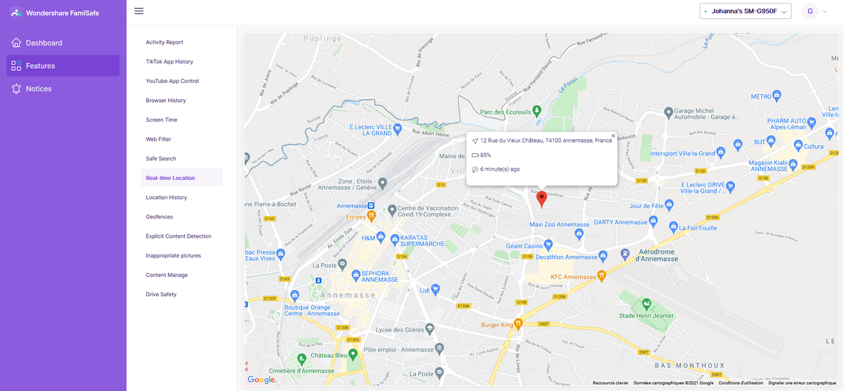 Wondeshare FamiSafe © Wondeshare