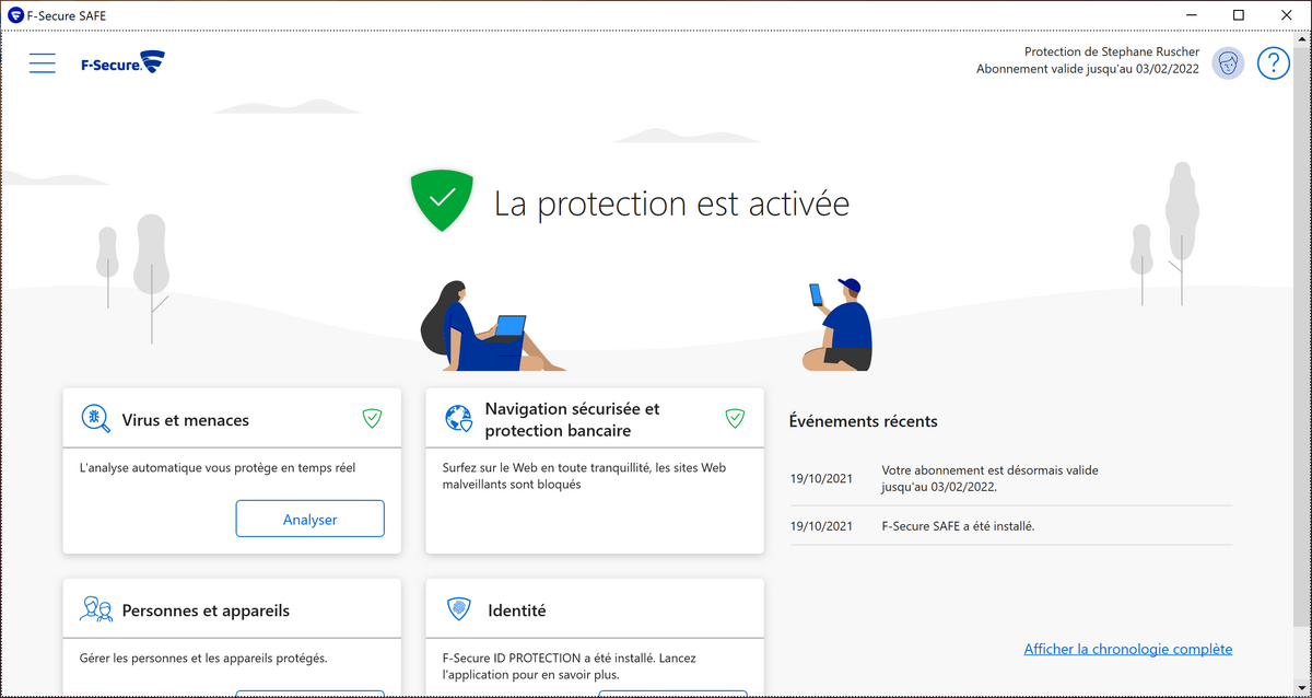 F-Secure SAFE 2021 © Stephane Ruscher/Clubic
