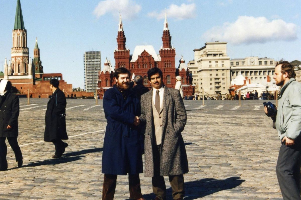 Pajitnov et Rogers, à Moscou