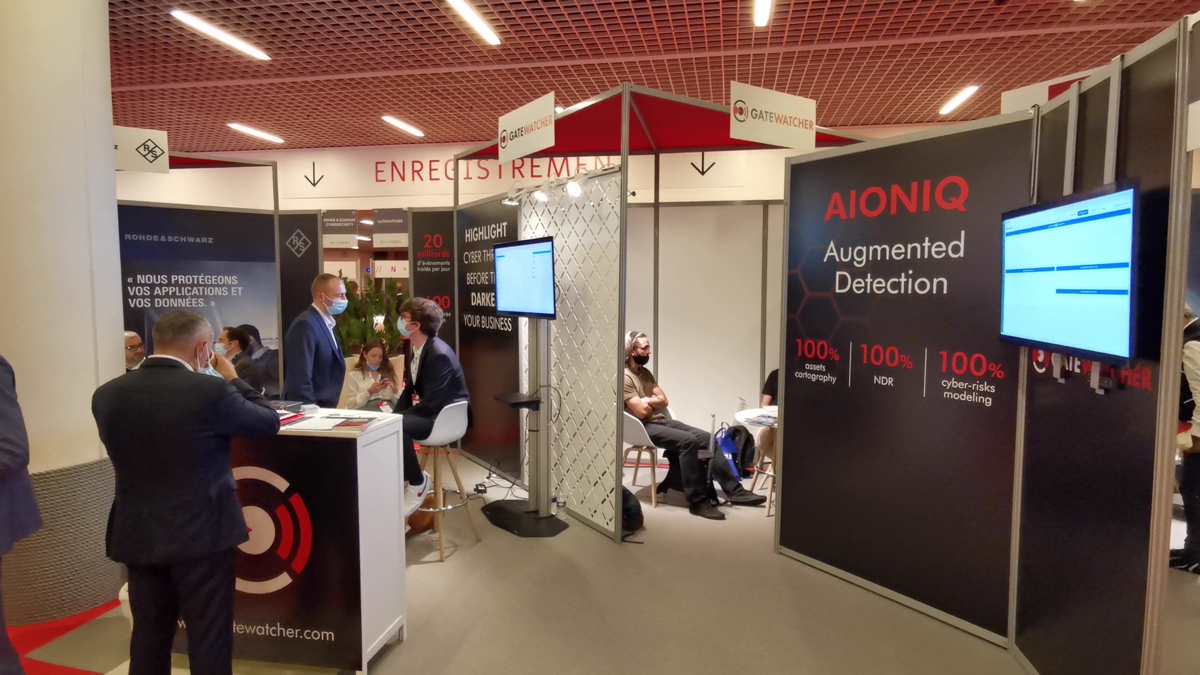 Stand Gatewatcher aux Assises 2021 © Alexandre Boero pour Clubic