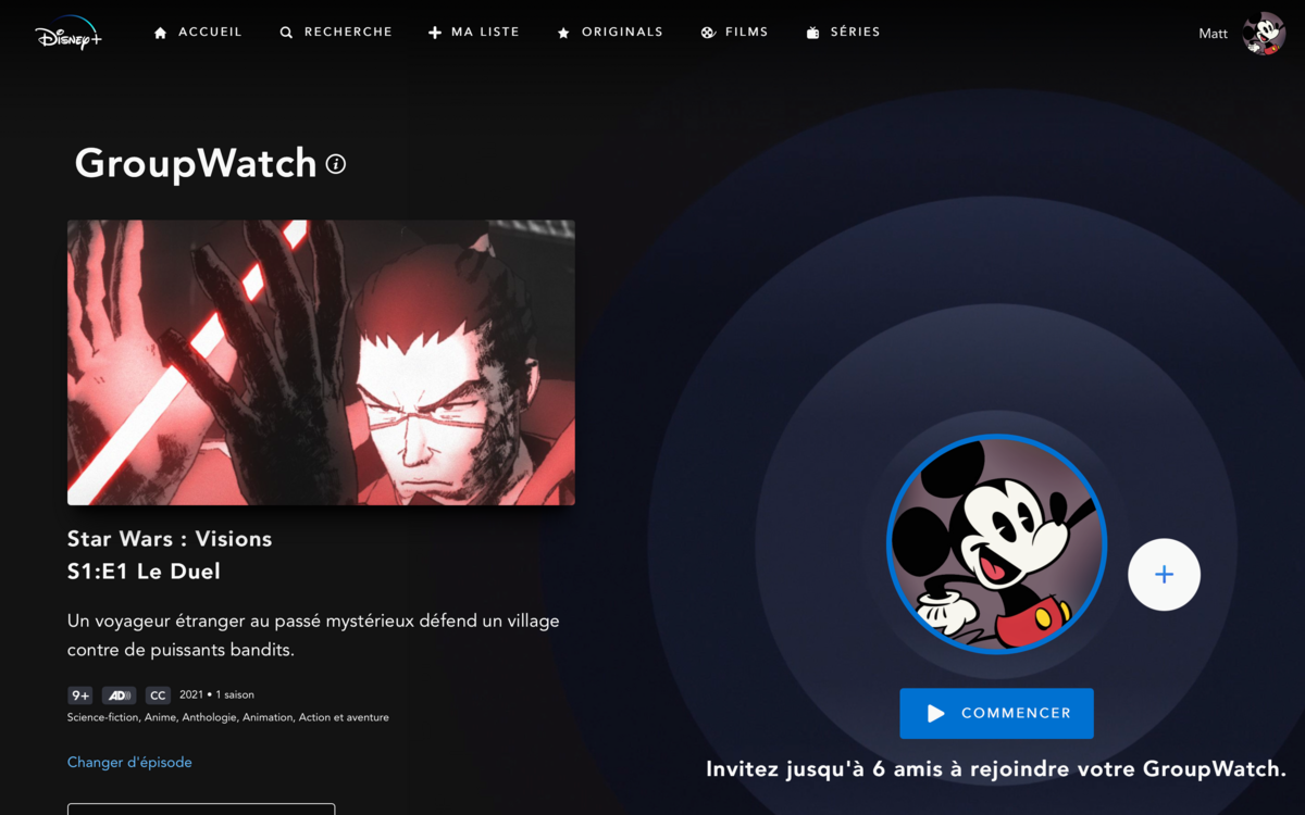 Disney+ Groupwatch © © Clubic.com