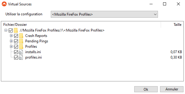 Configuration du plugin Mozilla