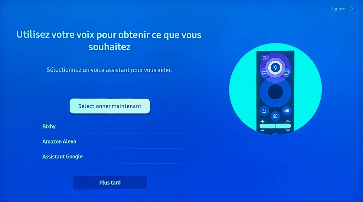 Samsung QE65QN95A contrôle vocal