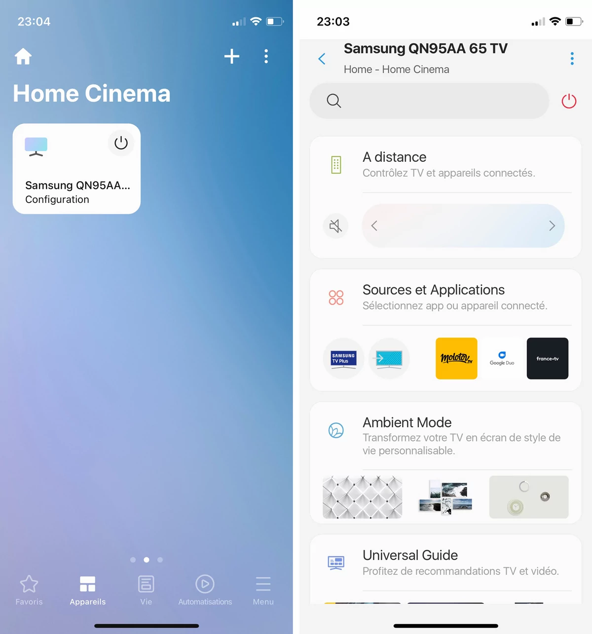 Samsung QE65QN95A app SmartThings